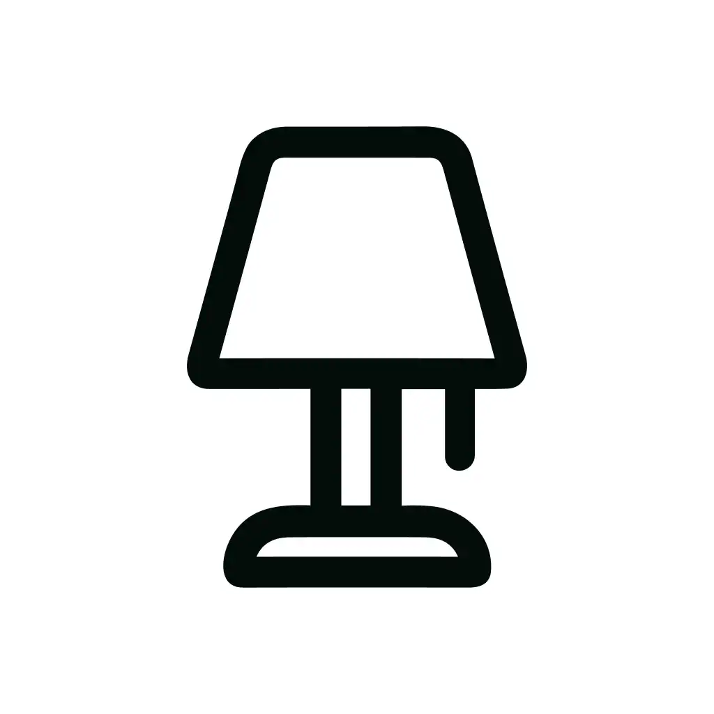 Minimalist Outline Table Lamp Interior Decoration Home Icon