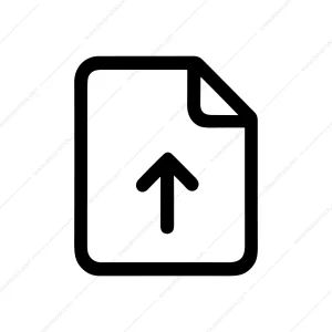 Outline Simple File Upload Arrow Symbol Icon