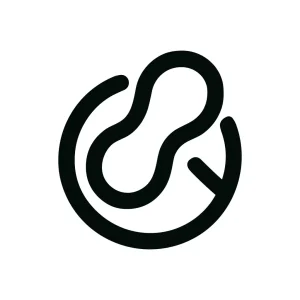 Simple Line Style Abstract Shape Symbol Icon for Brand Logo