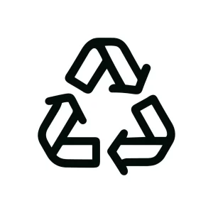 Outline Thick Line Recycle Symbol Design Shape Icon