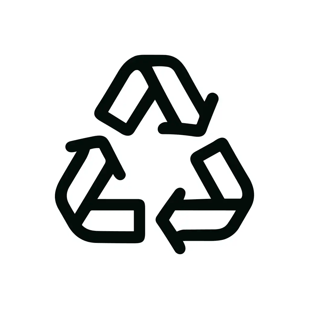 Outline Thick Line Recycle Symbol Design Shape Icon