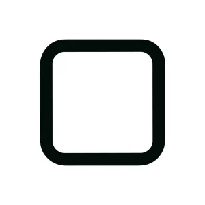 Line Rounded Corner Square Shape Symbol Icon