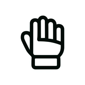 Simple Line Hand Gesture Communication Sign Graphic Icon