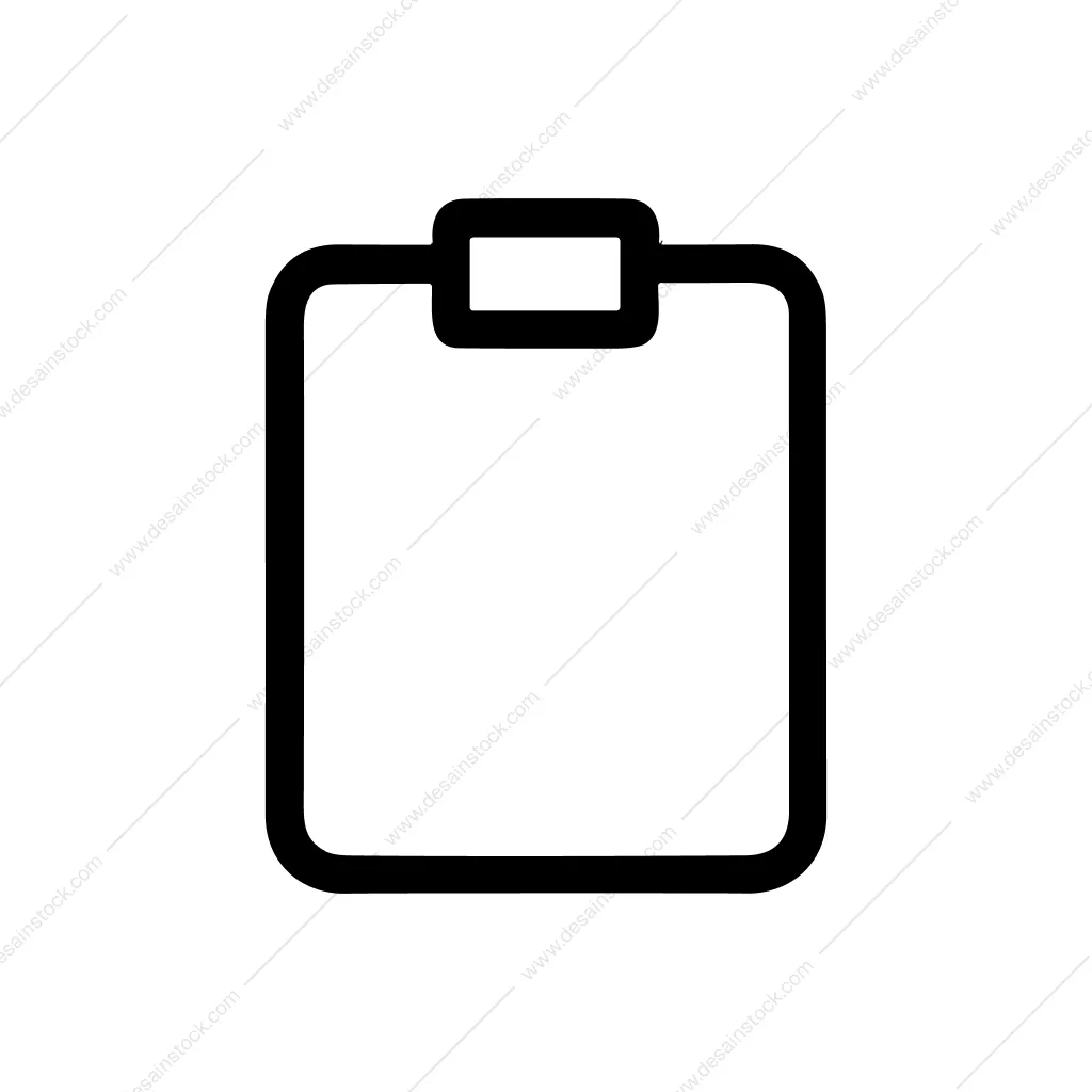 Line Simple Clipboard Document Paper Information Graphic Icon