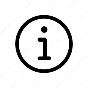 Simple Line Information Circle Symbol Sign Illustration