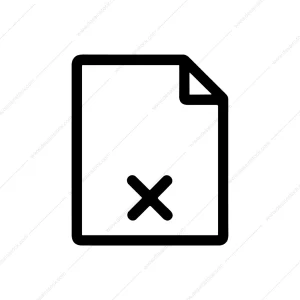 Outline Simple Delete Document Sign Symbol Icon