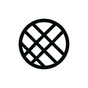 Simple Geometric Circle Grid Abstract Shape Illustration