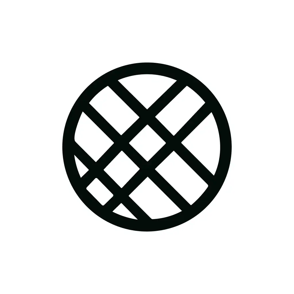 Simple Geometric Circle Grid Abstract Shape Illustration