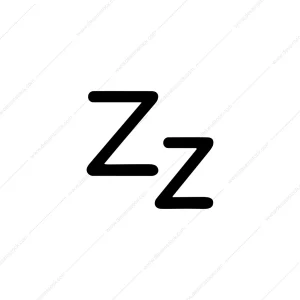 Simple Bold Zzz Sleepy Sign Symbol Icon