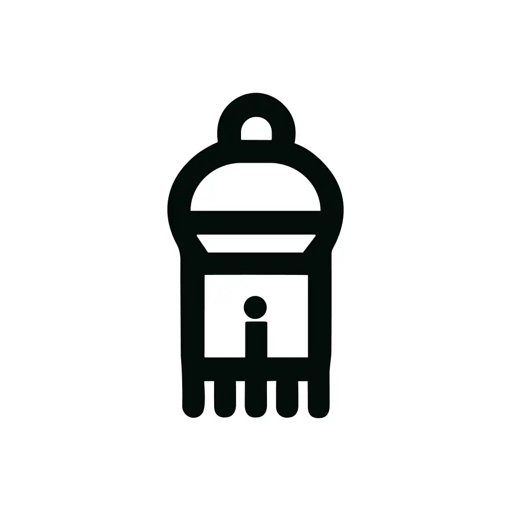 Outline Line Simple Thermionic Valve Lamp Tube Bulb Electronic Icon