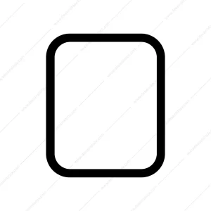 Minimalist Stroke Rounded Square Frame Shape Icon