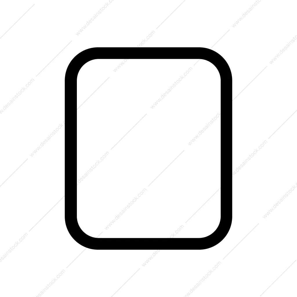 Minimalist Stroke Rounded Square Frame Shape Icon