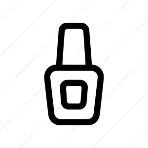 Outline Simple Nail Polish Bottle Beauty Icon