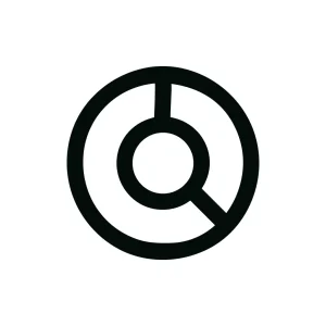 Minimalist Geometric Circle Segment Diagram Chart Icon