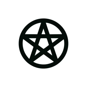 Simple Bold Pentacle Symbol Circle Witchcraft Magic Icon