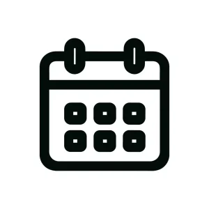Minimalist Outline Calendar Organizer Schedule Event Reminder Icon