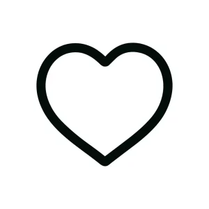 Simple Outline Heart Shape Romance Feeling Icon