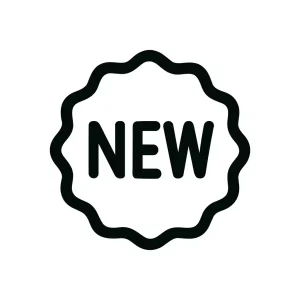Simple Line New Arrival Tag Shape Icon