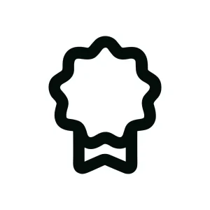 Simple Outline Award Medal Icon Shape Symbol