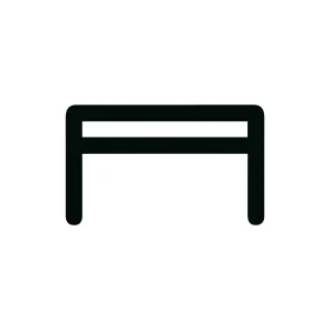Simple Outline Minimalist Desk Table Furniture Icon
