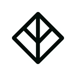 Simple Line Rhombus Geometric Abstract Shape Minimalist Icon