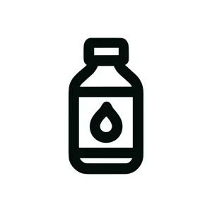 Outline Simple Liquid Bottle Droplet Medical Care Icon