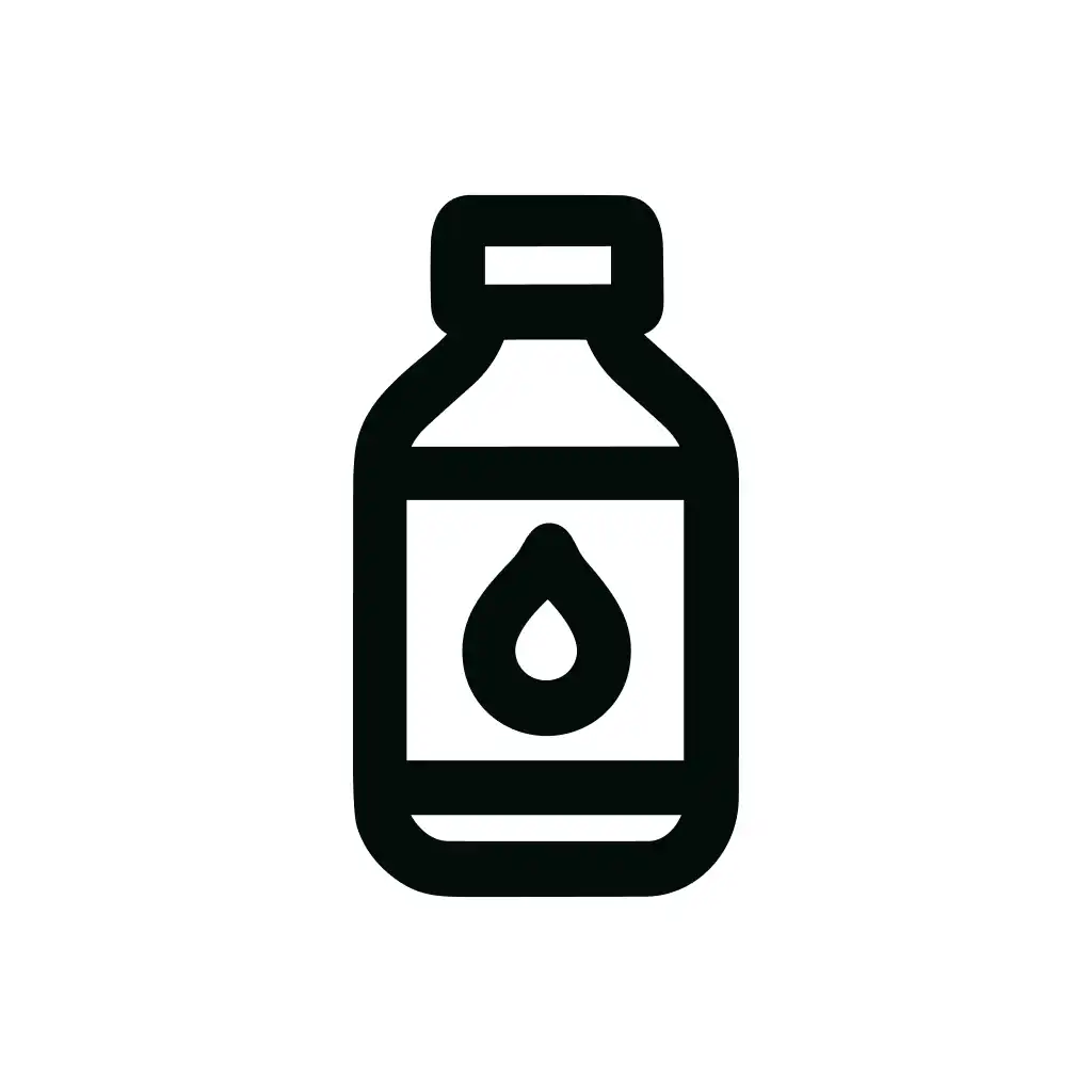 Outline Simple Liquid Bottle Droplet Medical Care Icon