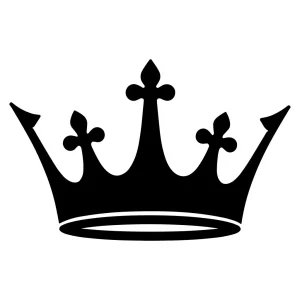Simple Silhouette Royal Crown Symbol Sign Shape