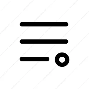 Line Art Hamburger Menu Options Icon Symbol