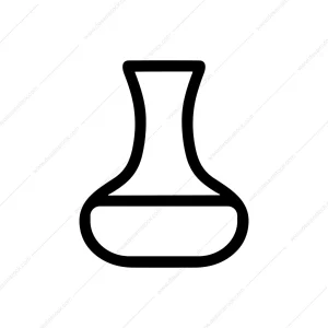 Simple Outline Vase Liquid Container Minimalist Decoration Icon