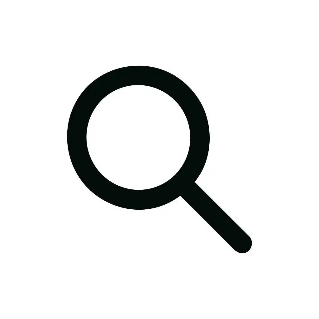 Simple Outline Magnifying Glass Search Tool Symbol Icon