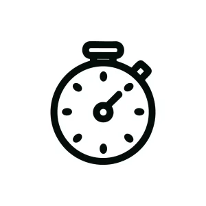 Simple Line Stopwatch Timer Countdown Timepiece Illustration Icon